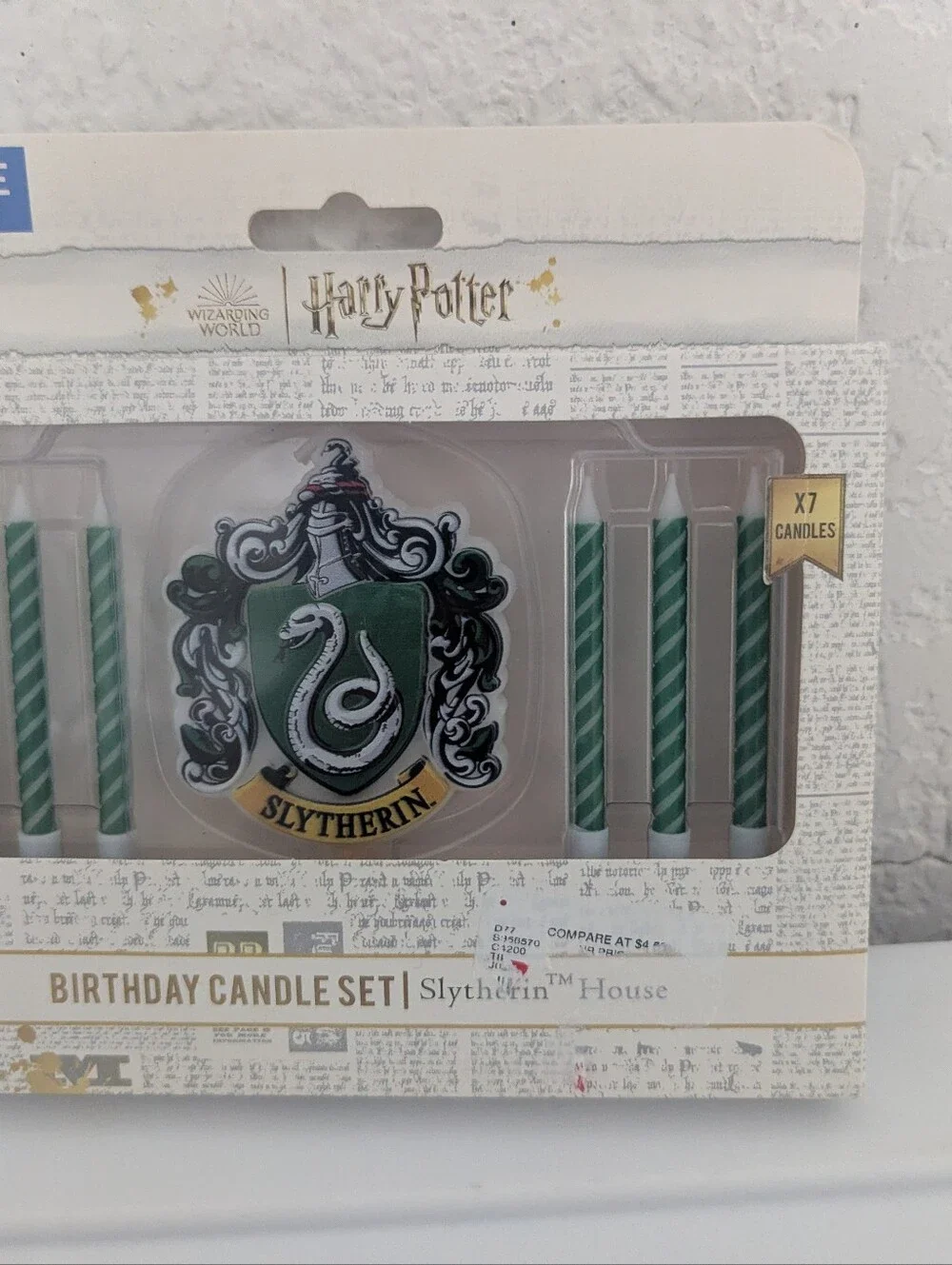 ME Makeover Essentials Harry Potter Slytherin Green Birthday Candle Set